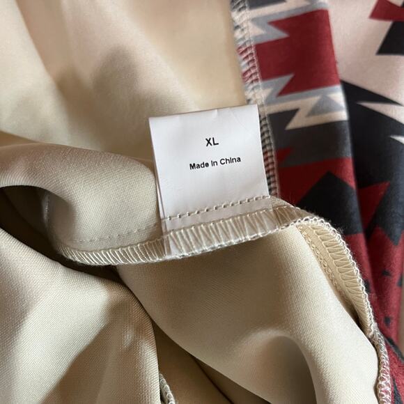 Sterling Kreek Western Rebel Jacket Womens XL Red Aztec Print Buffalo Buttons - Picture 8 of 11